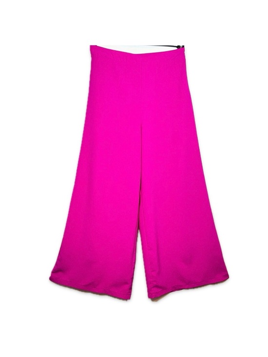 TCEC Pants - TCEC Hot Pink Wide Leg High Rise Pants Flowy Palazzo Boutique Chic